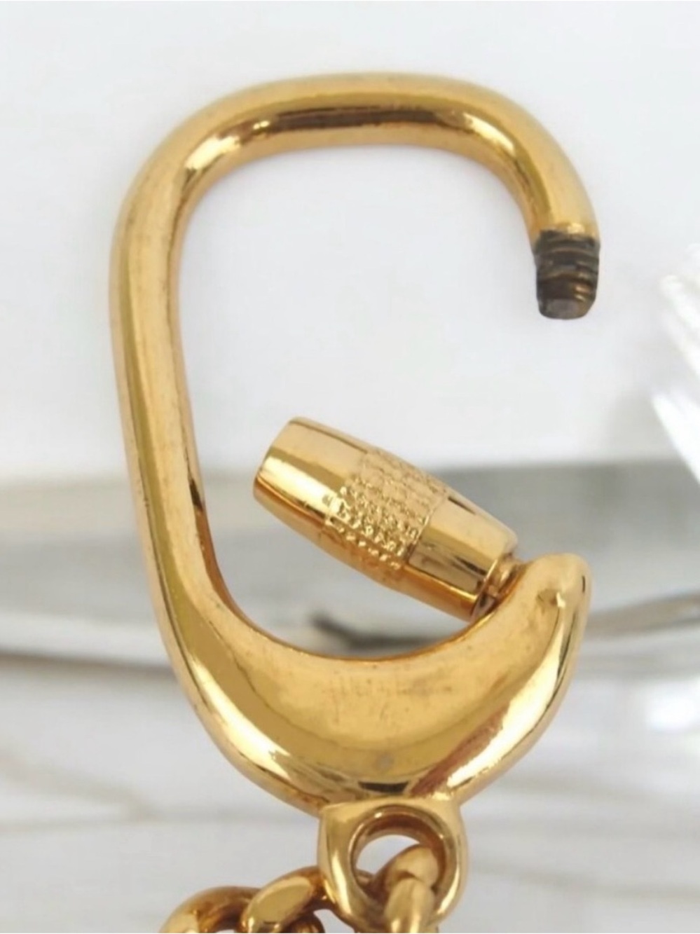 ✨ CELINE Vintage Signature Keychain/Bag Charm - Picture 4 of 8
